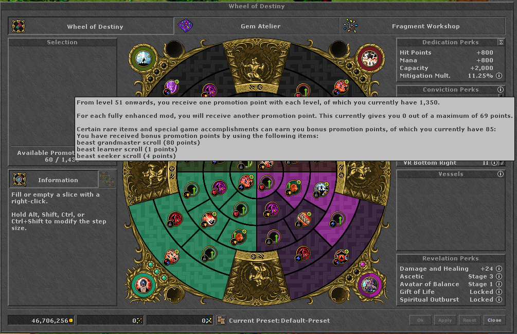 Visualizar pontos do sistema de scroll beast